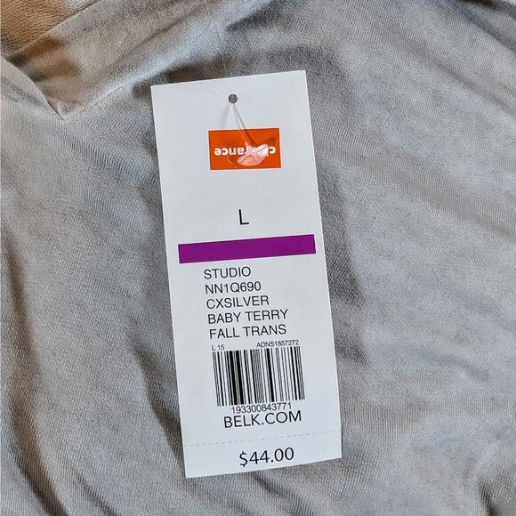 NWT New Directions Baby Terry Women's Large Hooded Cover Up - Picture 3 of 4